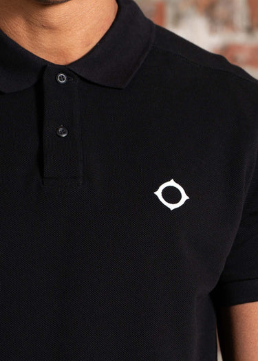 MA.Strum Polo's SS pique polo - jet black