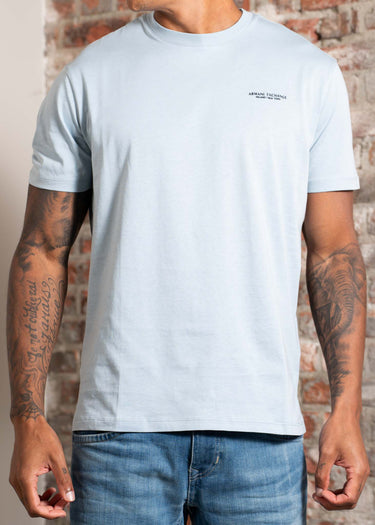 Armani Exchange T-shirts Regular fit t-shirt - sky blue