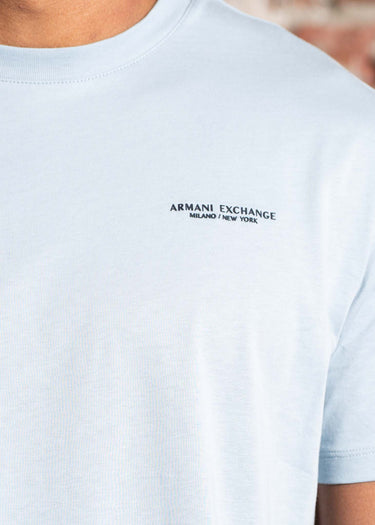 Armani Exchange T-shirts Regular fit t-shirt - sky blue