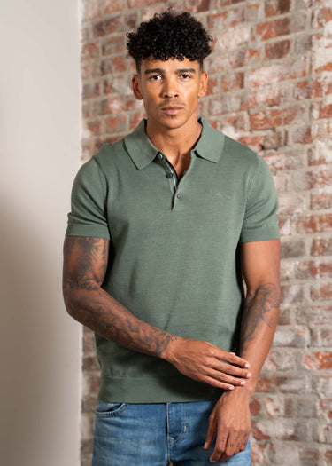 Ben Sherman Polo's Signature ss polo - olive