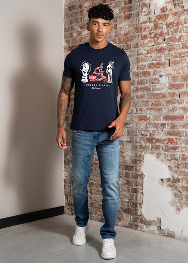 Ben Sherman T-shirts Statue tee - dark navy