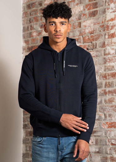 Armani Exchange Vesten Stretch fabric zip-up sweatshirt - blue