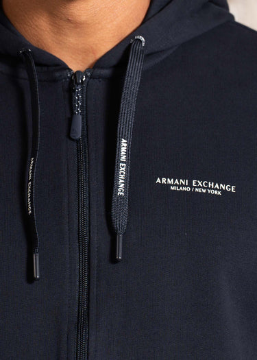 Armani Exchange Vesten Stretch fabric zip-up sweatshirt - blue