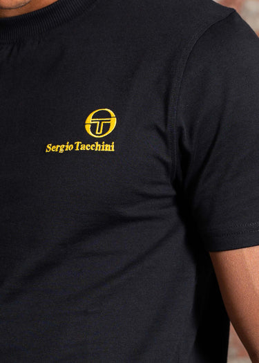 Sergio Tacchini T-shirts Felton tee - black gold