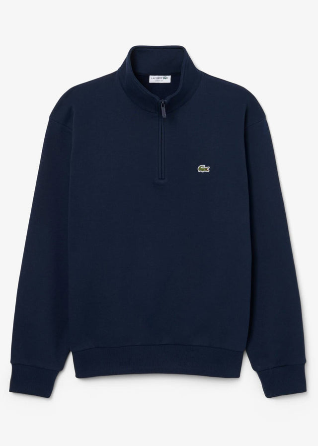 Lacoste Truien Quarter zip fleece sweatshirt - navy blue