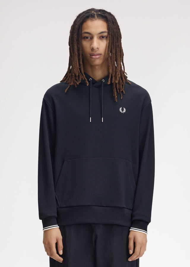 Fred Perry Hoodies Tipped hooded sweatshirt - navy