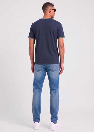 Twin tipped t-shirt - dark airforce ecru seagrass - 3
