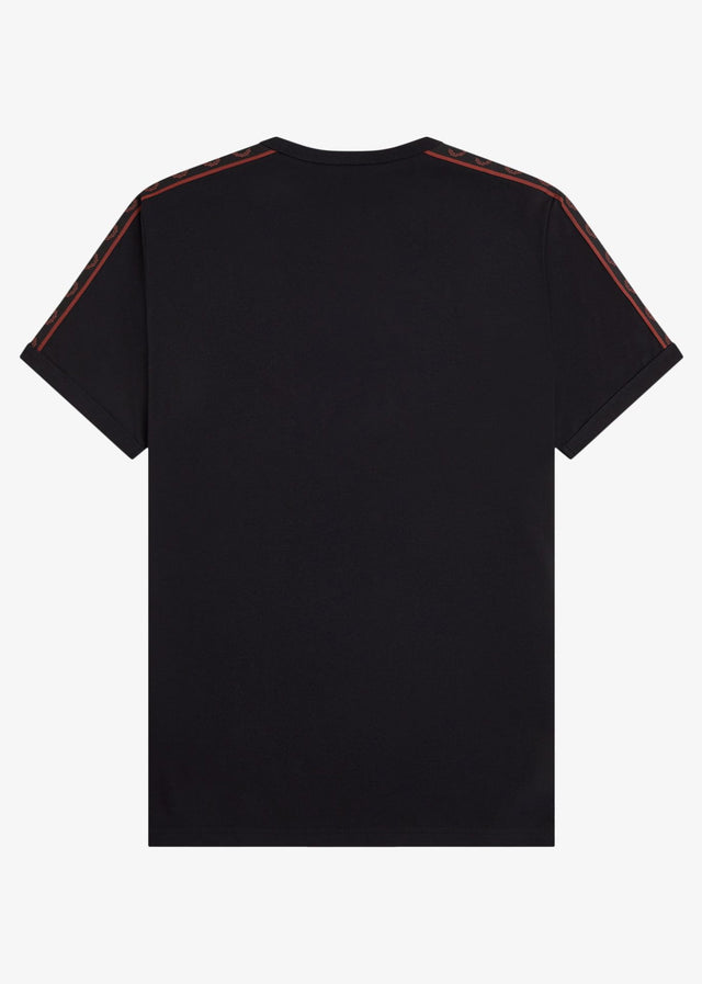 Fred Perry T-shirts Contrast tape ringer t-shirt - black