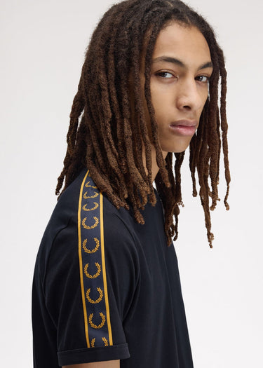 Fred Perry T-shirts Contrast tape ringer t-shirt - navy