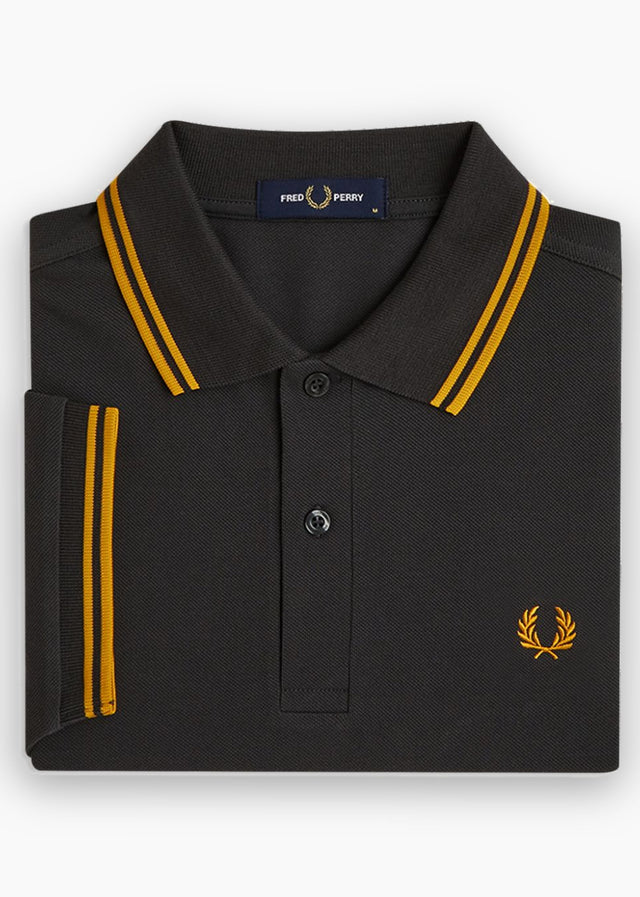 Fred Perry Polo's Twin tipped polo - anchor grey golden