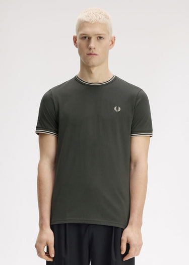 Fred Perry T-shirts Twin tipped t-shirt - field green oatmeal