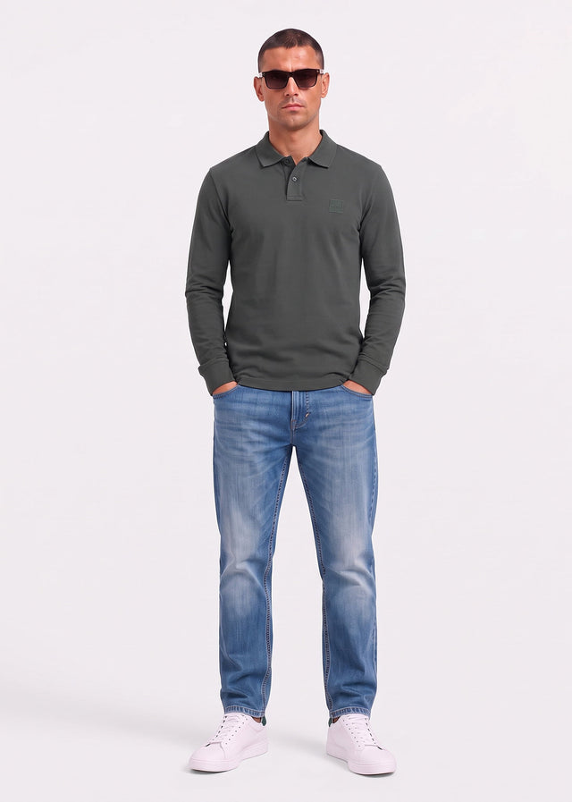 Hugo Boss Longsleeve Polo's Passerby - green
