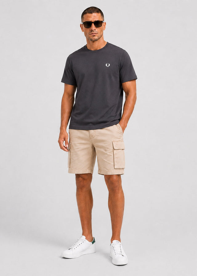 Fred Perry T-shirts Loose fit Back print laurel wreath t-shirt - anchor grey