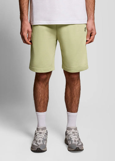 Lyle & Scott Korte Broeken Plain sweat short - herb green