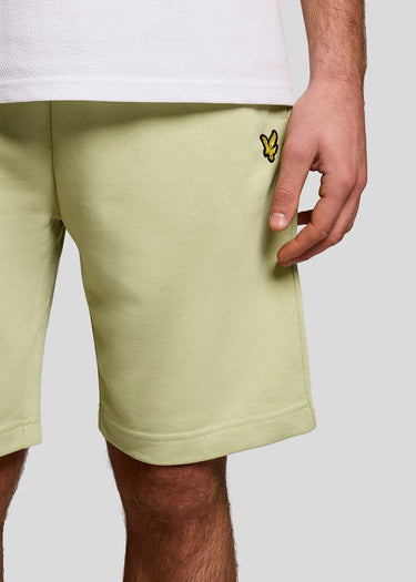 Lyle & Scott Korte Broeken Plain sweat short - herb green