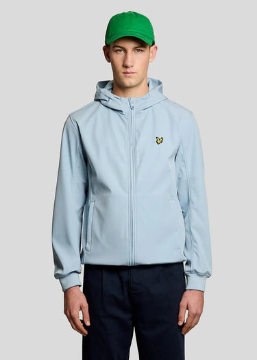Lyle Scott Jassen Mesh back softshell jacket - opal blue