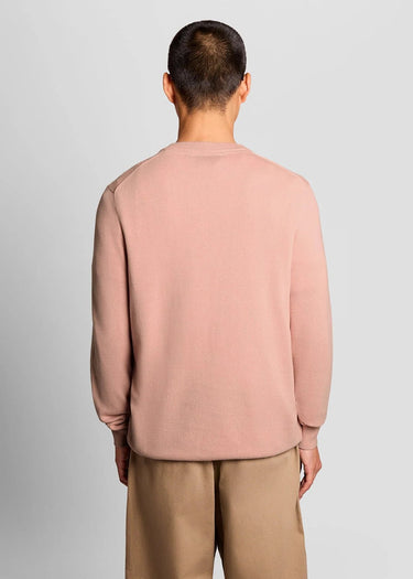 Lyle & Scott Truien Cotton crew neck jumper - pink grapefruit