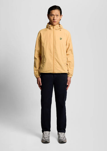 Lyle & Scott Jassen Zip through hooded jacket - honeycomb