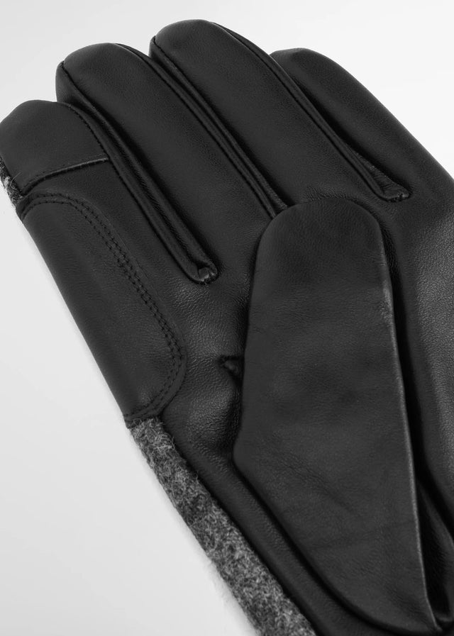 Barbour Handschoenen Newbrough tartan gloves - black grey