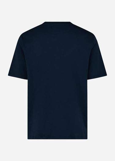 Aquascutum T-shirts Big logo t-shirt - navy