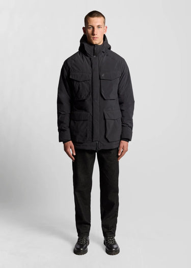 Lyle & Scott Jassen Tactical wadded parka - black ice
