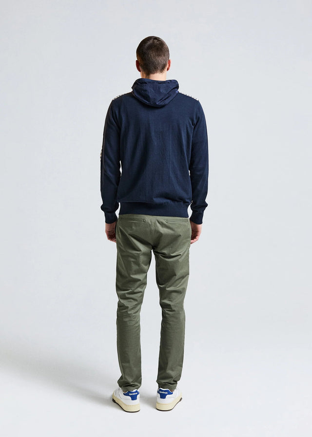 Aquascutum Vesten Lamina pocket fz hoodie - navy