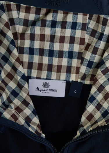 Aquascutum Hoodies Lamina pocket fz hoodie - navy