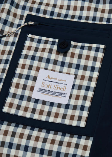 Aquascutum Jassen Softshell trench coat - navy