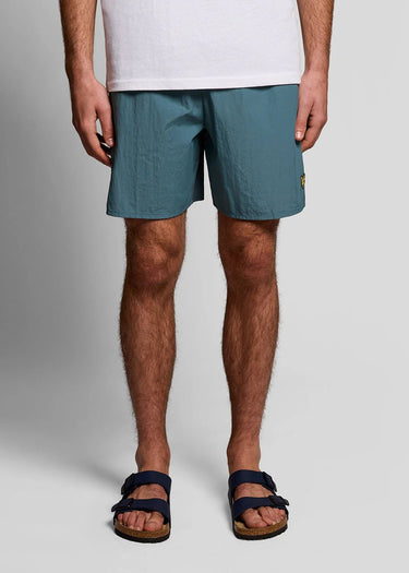 Lyle & Scott Zwembroeken Plain swim short - denim jeans