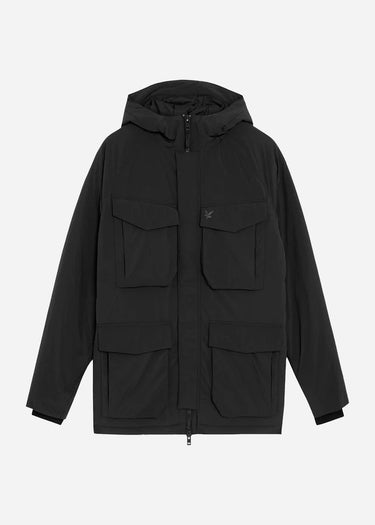 Lyle & Scott Jassen Tactical wadded parka - black ice