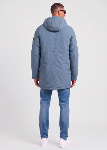 Marshall Artist Jassen Kingston hooded trench jacket - storm grey