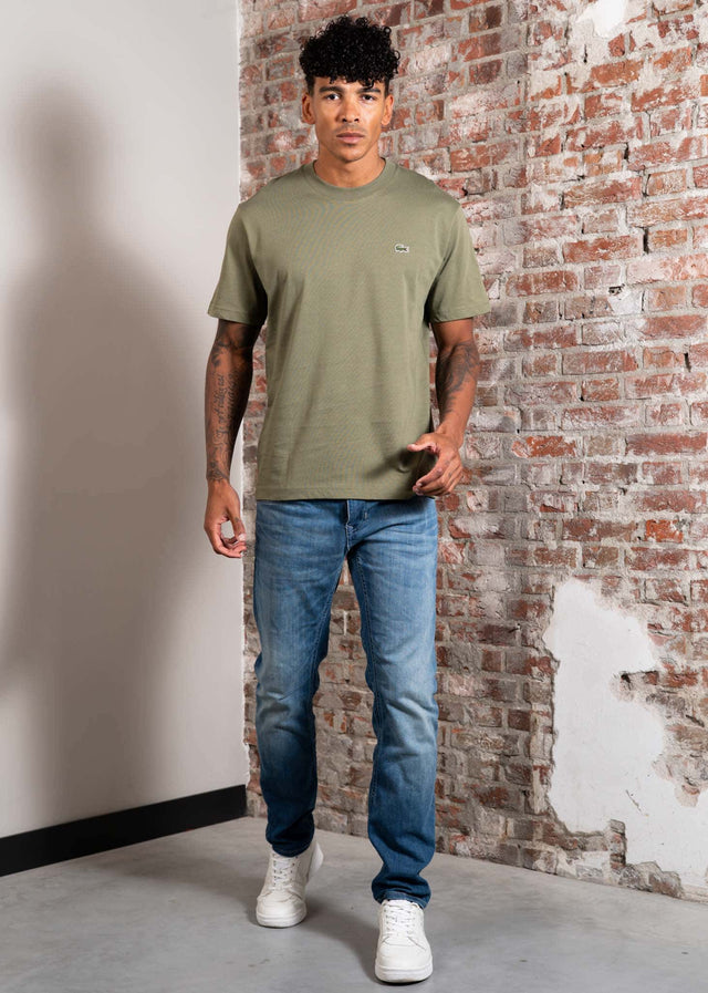 Lacoste T-shirts Cotton t-shirt - khaki