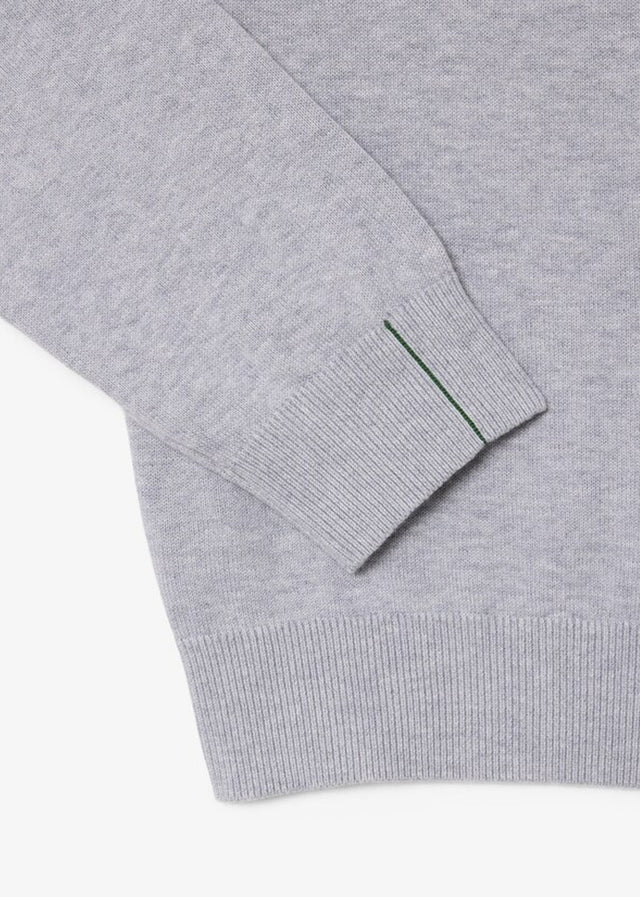 Lacoste Truien Regular fit crew neck sweater - silver chine