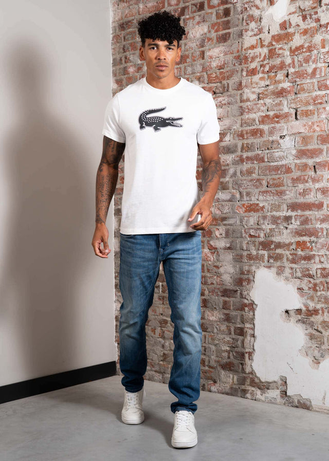 Lacoste T-shirts Lacoste logo t-shirt - white black