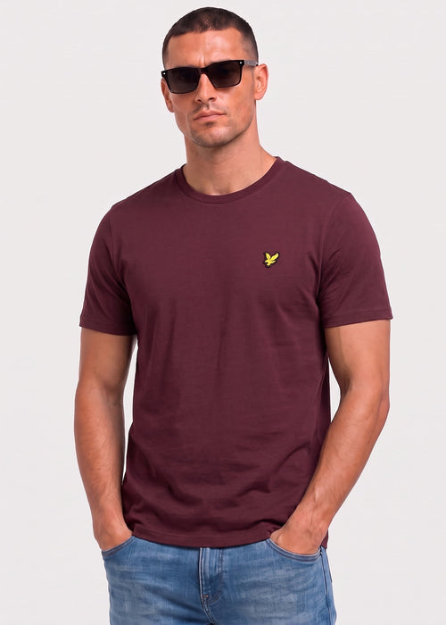 Plain t-shirt - burgundy