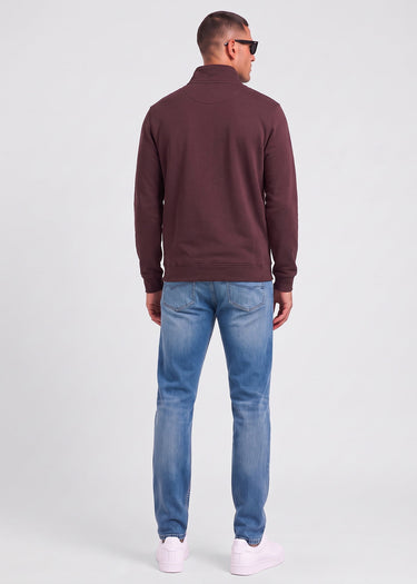 Lyle & Scott Truien Quarter zip pullover sweatshirt - shelter brown