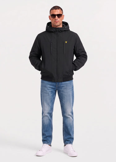 Lyle & Scott Jassen Wadded softshell jacket - jet black