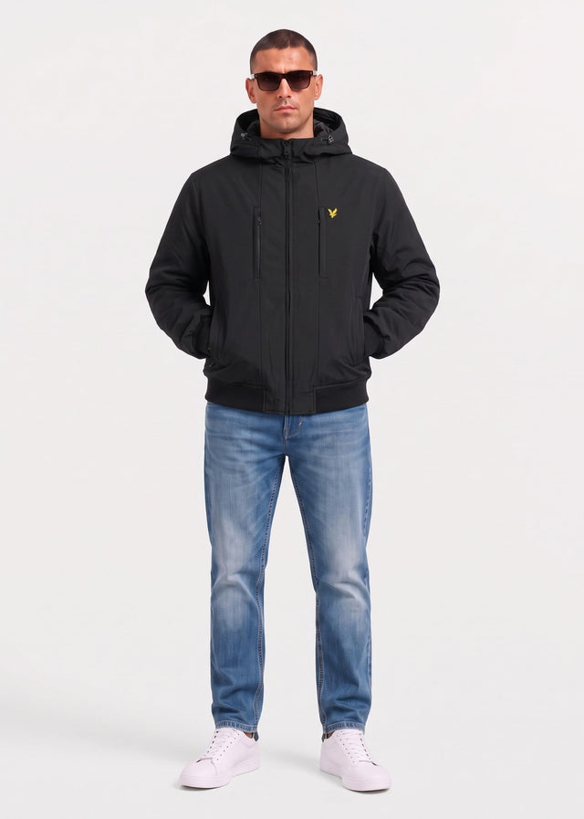 Lyle & Scott Jassen Wadded softshell jacket - jet black