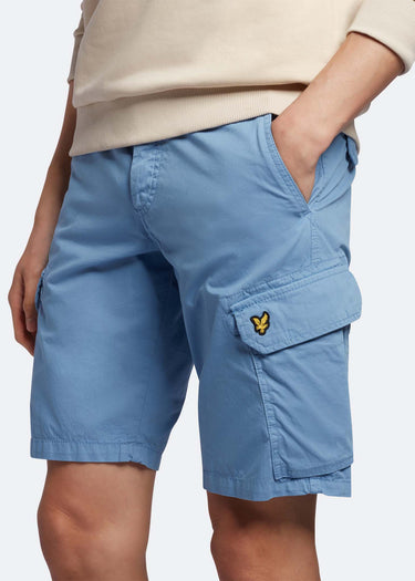 Lyle & Scott Korte Broeken  Wembley cargo short - skipton blue 
