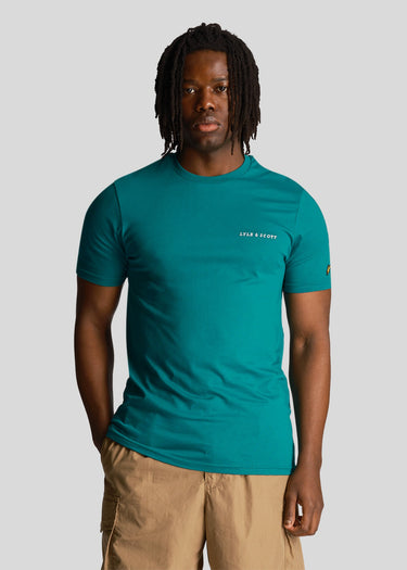 Lyle & Scott T-shirts  Embroidered t-shirt - court green 