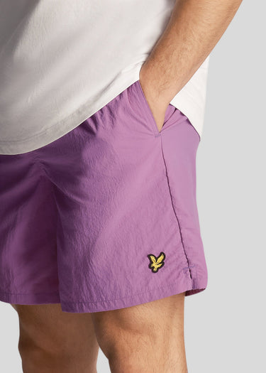 Lyle & Scott Zwembroeken  Plain swim short - card purple 