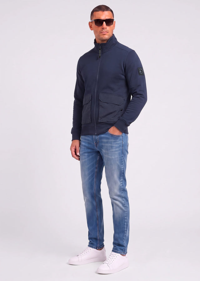 Marshall Artist Vesten Streatham f z sweat - navy