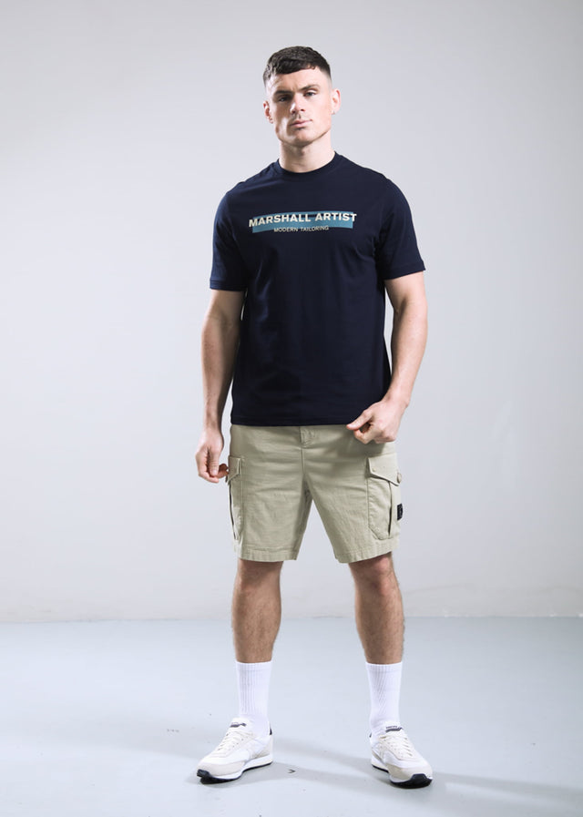 Marshall Artist T-shirts Seafield logo t-shirt - navy