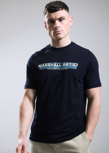Marshall Artist T-shirts Seafield logo t-shirt - navy