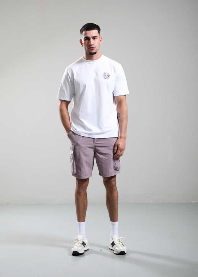 Marshall Artist Korte Broeken Woodvale cargo short - dark rose
