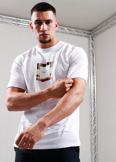 Marshall Artist T-shirts UK ism box logo t-shirt - white