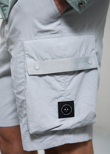 Marshall Artist Korte Broeken Woodvale cargo short - oceanic grey