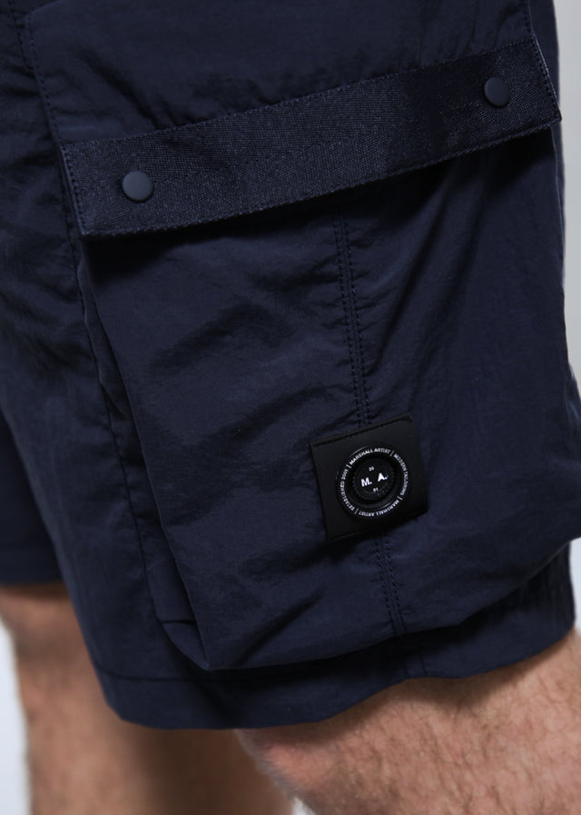 Marshall Artist Korte Broeken Woodvale cargo short - navy