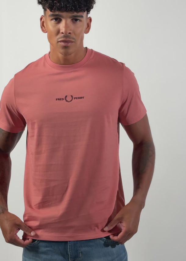 Fred Perry T-shirts Embroidered tshirt - putty pink