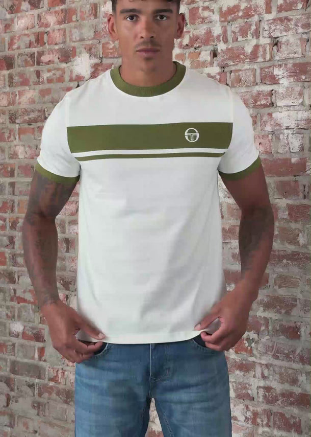 Sergio Tacchini T-shirts Master tee - gardenia sphagnum